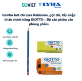  Combo bút chì Lyra Robinson, gọt chì, tẩy nhập khẩu chính hãng GIOTTO - Bộ sản phẩm văn phòng phẩm 