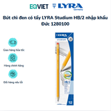  Bút chì đen có tẩy LYRA Studium HB/2 nhập khẩu Đức 1280100 