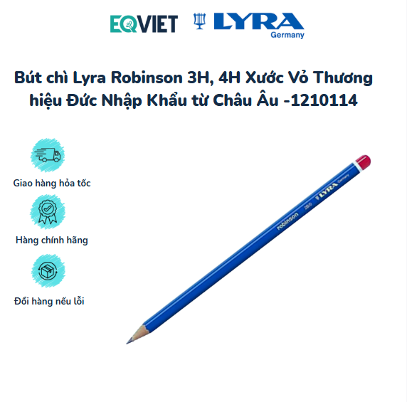 Bút chì Lyra Robinson 3H, 4H Xước Vỏ Thương hiệu Đức Nhập Khẩu từ Châu Âu -1210114