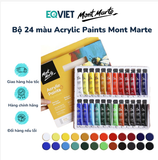  Bộ màu Acrylic Paints Mont Marte Cao Cấp 12ml 12/18/24 Màu- Hàng Chính Hãng 