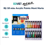  Bộ màu Acrylic Paints Mont Marte Cao Cấp 12ml 12/18/24 Màu- Hàng Chính Hãng 