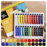  Bộ màu Acrylic Paints Mont Marte Cao Cấp 12ml 12/18/24 Màu- Hàng Chính Hãng 