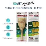  Bộ Cọ Lông Dê Mont Marte Studio Dùng Quét Gesso, Vecni, Màu Vẽ Hàng Chính Hãng 