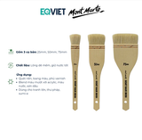  Bộ Cọ Lông Dê Mont Marte Studio Dùng Quét Gesso, Vecni, Màu Vẽ Hàng Chính Hãng 