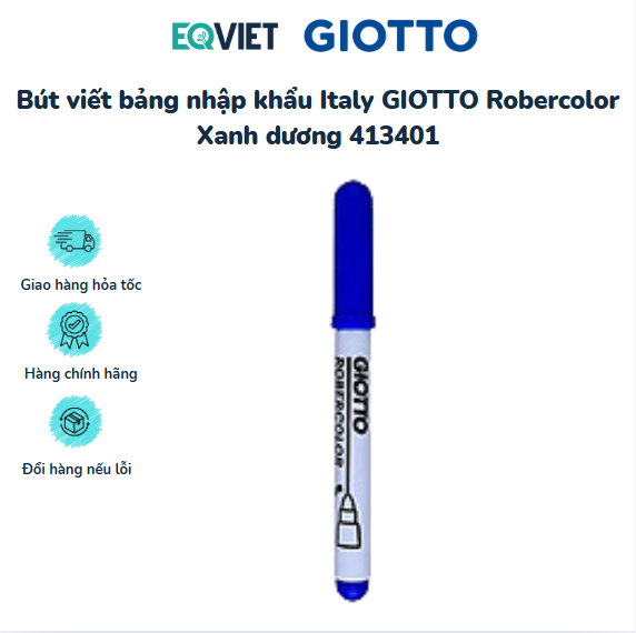 Bút viết bảng nhập khẩu Italy GIOTTO Robercolor Xanh dương 413401