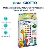  Đất nặn nhập khẩu Italy GIOTTO Patplume Classic 18 màu 513100 