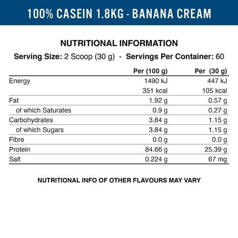 Applied Nutrition 100% Micellar Casein 1.8KG (60 Servings)