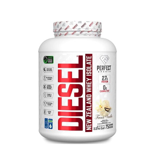 Perfect Sports Diesel NewZealand Whey Isolate 5lbs (75 Servings)