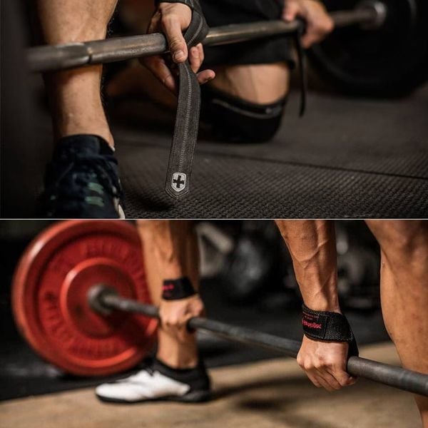 Harbinger Dây Kéo Lưng Leather Lifting Straps