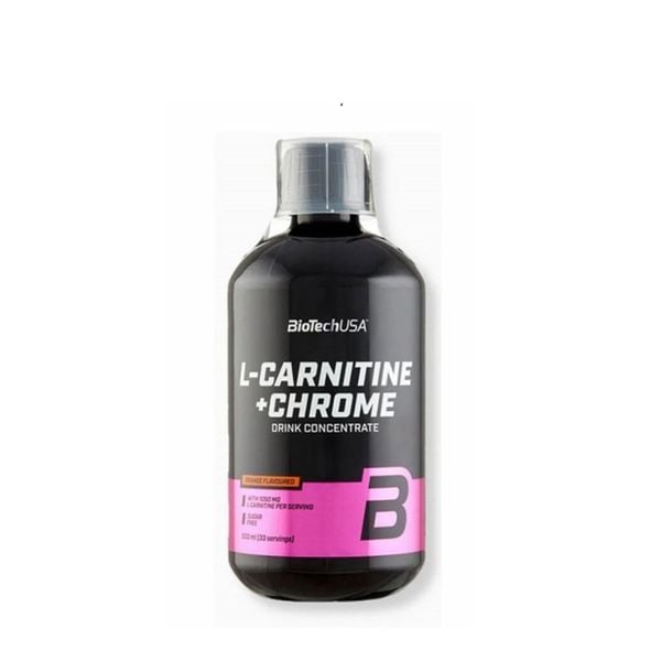 BioTechUSA L-Carnitine + Chrome 500ml - Đốt mỡ từ bên trong