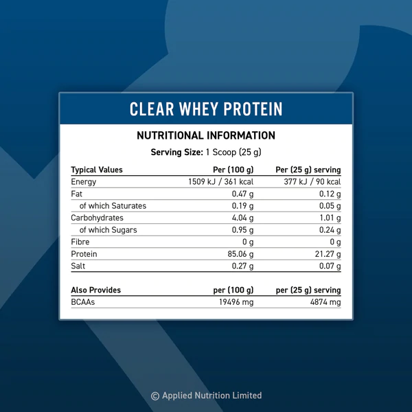 Applied Nutrition Clear Whey Protein 875G tách sữa