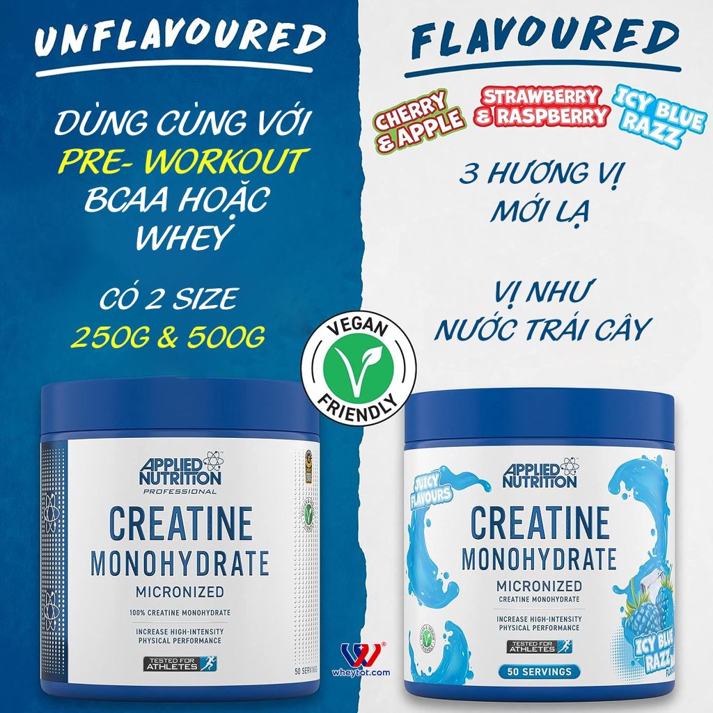 Applied Nutrition Creatine Monohydrate Micronized 500G (100 Servings)