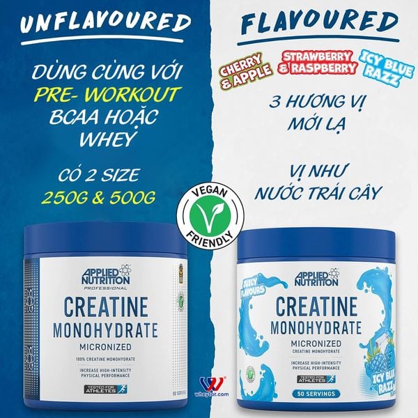 Applied Nutrition Creatine Monohydrate Micronized 500G (100 Servings)