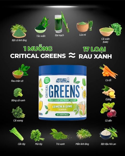 Applied Nutrition Critical Greens 250G (50 Servings)