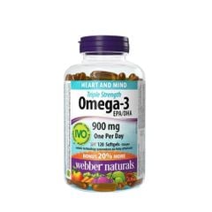 Dầu Cá Webber Naturals Triple Strength Omega 3 900mg 120 Viên