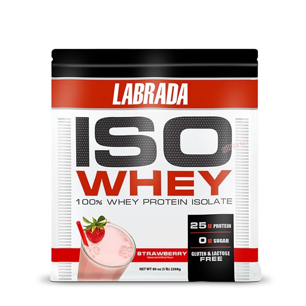 Labrada Iso Whey 5Lbs - 100% Whey Protein Isolate (2.3Kg | 71 Servings)