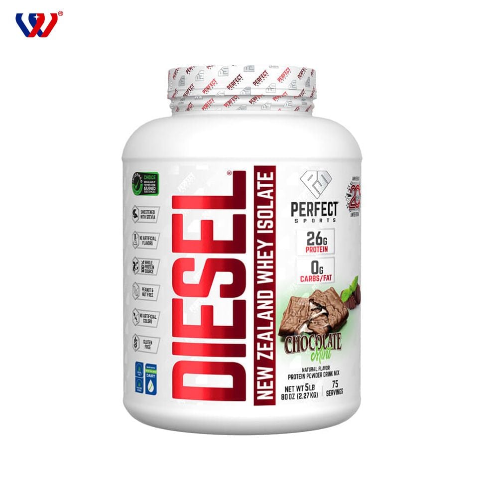Perfect Sports Diesel NewZealand Whey Isolate 5lbs (75 Servings)