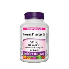 Tinh dầu hoa anh thảo Omega 6 Webber Naturals Evening Primrose Oil 500mg 180 viên