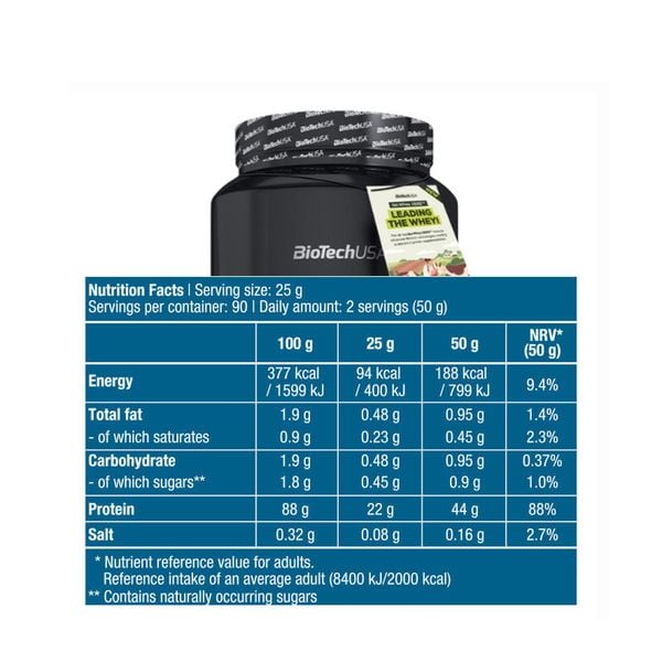 BioTechUSA ISO Whey Zero 2 Lbs (908 g)