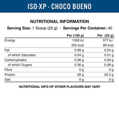 Applied Nutrition ISO XP Whey Protein Isolate 1KG (40 Servings)