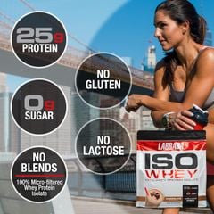 Labrada Iso Whey 5Lbs - 100% Whey Protein Isolate (2.3Kg | 71 Servings)