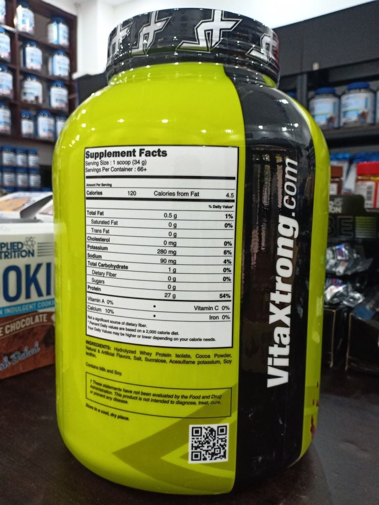 VitaXtrong Iso Pro Hydrolyzed Whey Isolate 5 Lbs (2.27Kg | 66 Servings)