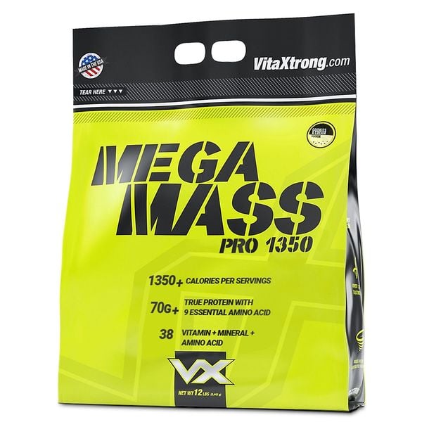 VitaXtrong Mega Mass Pro 12lbs (5.4Kg | 15 Servings)