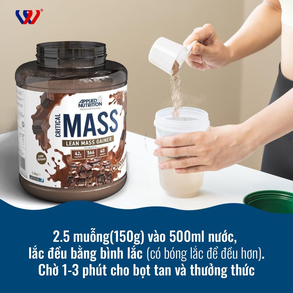 Applied Nutrition Critical Mass Professional - Lean Mass Gainer 2.4KG (16 Servings)