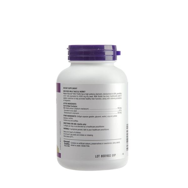 Viên uống bổ gan Webber Naturals Milk Thistle 150mg