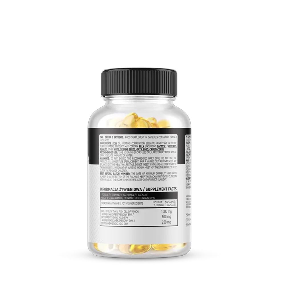 Ostrovit Omega 3 Extreme 180 Viên - EPA/DHA Hàm Lượng Cao