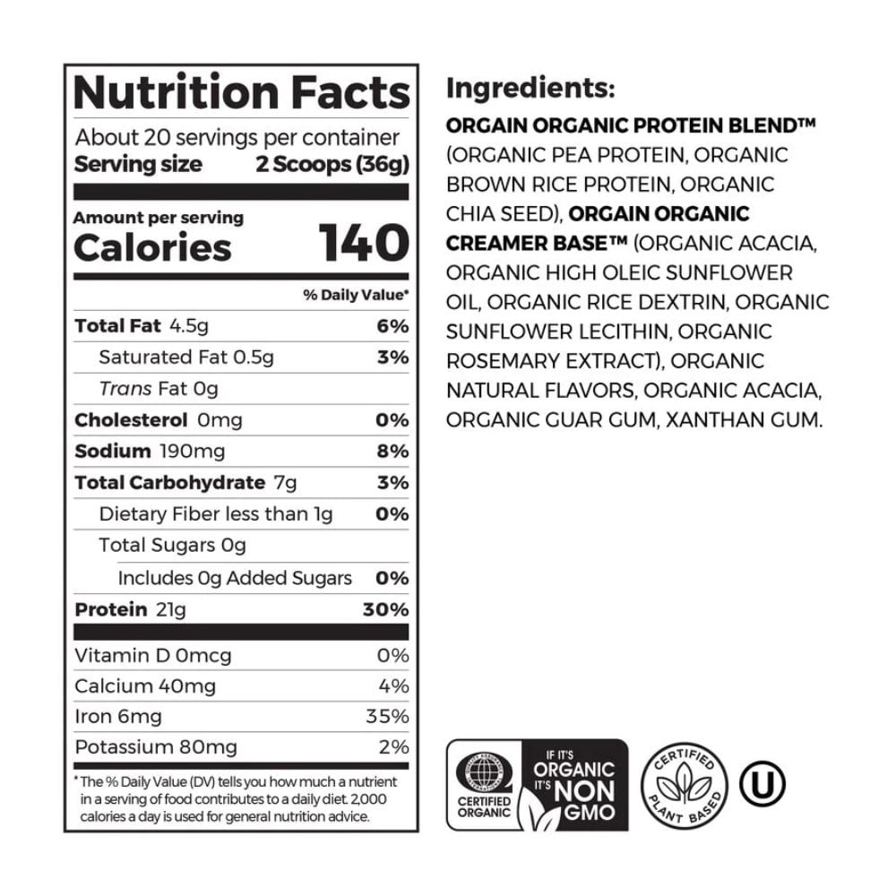 Orgain Organic Protein 720G (20 Servings)