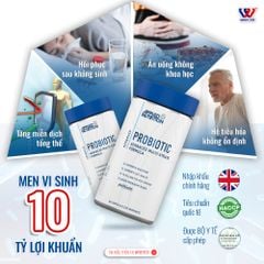 Viên Uống 10 Tỷ Lợi Khuẩn Applied Nutrition Probiotic 60 Viên (30 Servings)