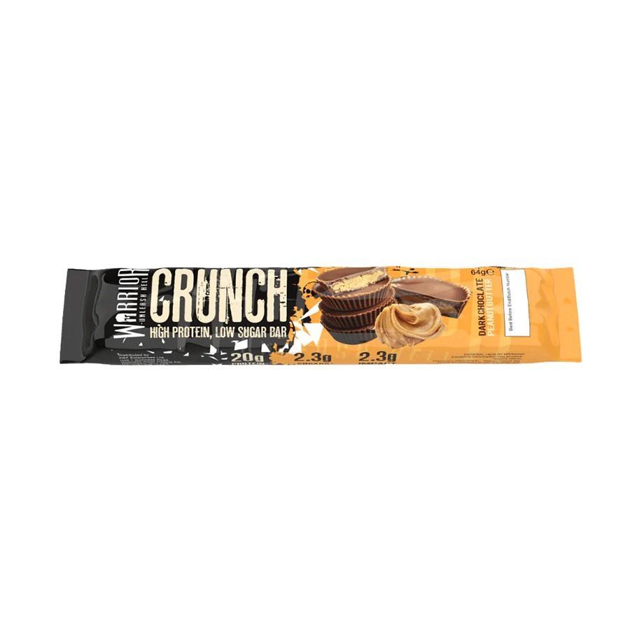 Bánh Protein Bar Warrior Crunch High Protein, Low Sugar Bar  1 Thanh 64g