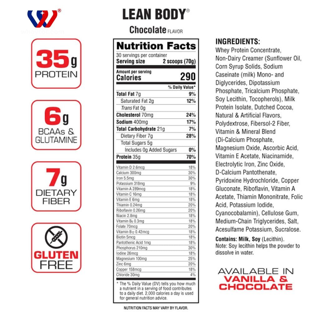 Labrada Lean Body Protein Shake Drink Mix 4.63lbs (2.1kg)