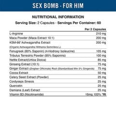 Applied Nutrition Sex Bomb For Him 120 Viên (60 Servings)