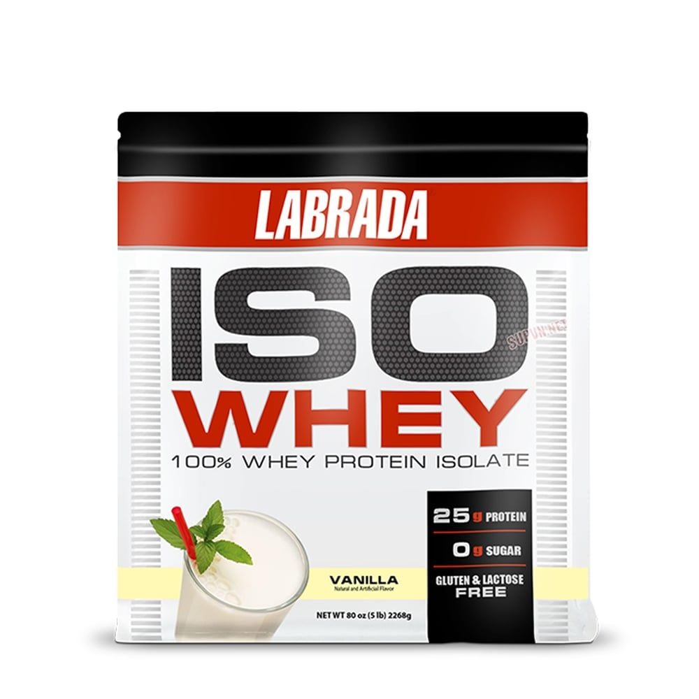 Labrada Iso Whey 5Lbs - 100% Whey Protein Isolate (2.3Kg | 71 Servings)
