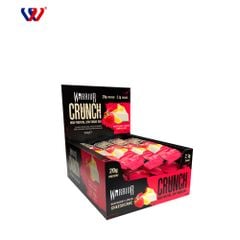 Bánh Protein Bar Warrior Crunch High Protein, Low Sugar Bar 1 Hộp 12 Thanh
