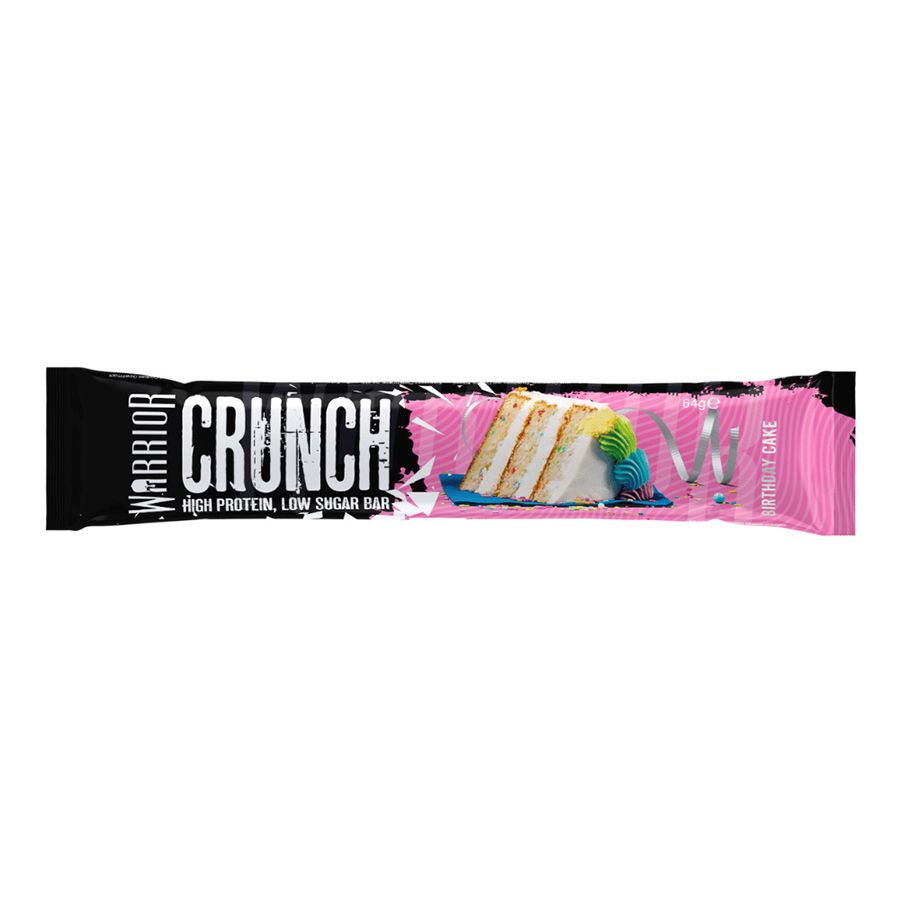 Bánh Protein Bar Warrior Crunch High Protein, Low Sugar Bar  1 Thanh 64g