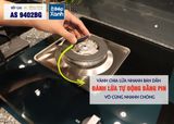  Bếp gas âm 2 vùng nấu Malloca AS 9402BG/ Màu đen + Xanh 