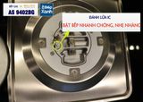  Bếp gas âm 2 vùng nấu Malloca AS 9402BG/ Màu đen + Xanh 