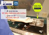  Bếp gas âm 2 vùng nấu Malloca AS 9402BG/ Màu đen + Xanh 