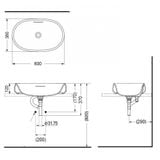  Chậu Rửa Đặt Bàn ToTo PJS05WE#GW 