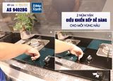  Bếp gas âm 2 vùng nấu Malloca AS 9402BG/ Màu đen + Xanh 