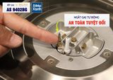  Bếp gas âm 2 vùng nấu Malloca AS 9402BG/ Màu đen + Xanh 