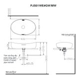  Chậu Rửa Đặt Bàn ToTo PJS01WE#GW 