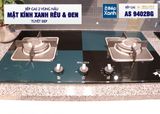  Bếp gas âm 2 vùng nấu Malloca AS 9402BG/ Màu đen + Xanh 