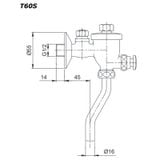  Van Nhấn Tiểu Nam ToTo T60S 