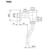  Van Nhấn Tiểu Nam ToTo T60S 