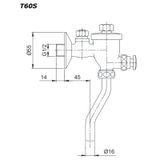  Van Nhấn Tiểu Nam ToTo T60S 