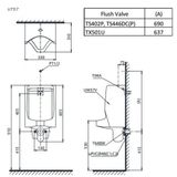  Bồn Tiểu Nam Treo Tường ToTo UT57S#W 
